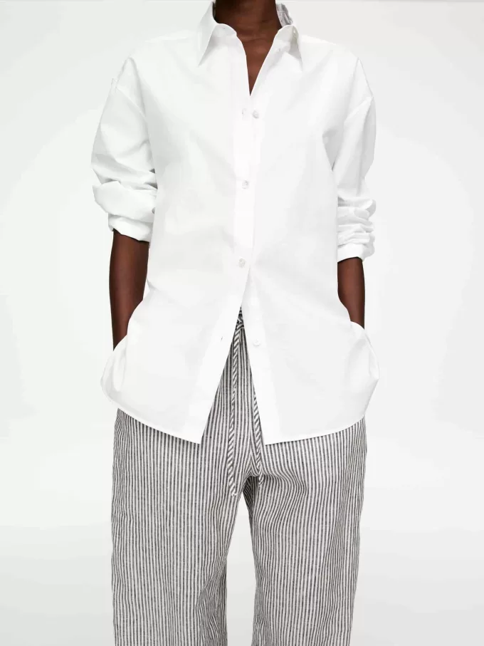 Leinenhose mit Kordelzug