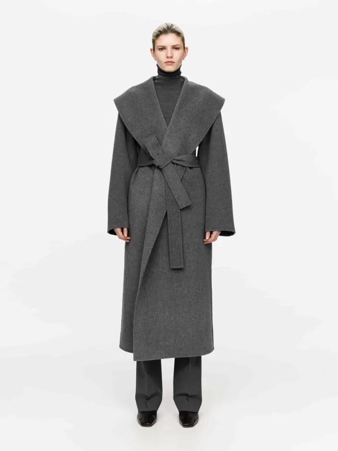 Mantel mit Schalkragen