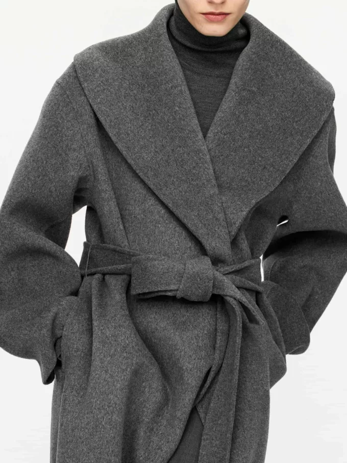 Mantel mit Schalkragen
