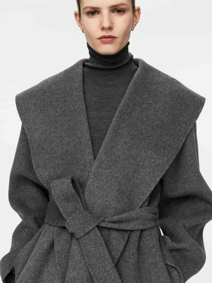 Mantel mit Schalkragen