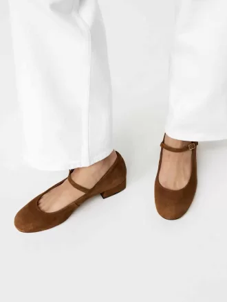 Mary Jane Wildlederpumps