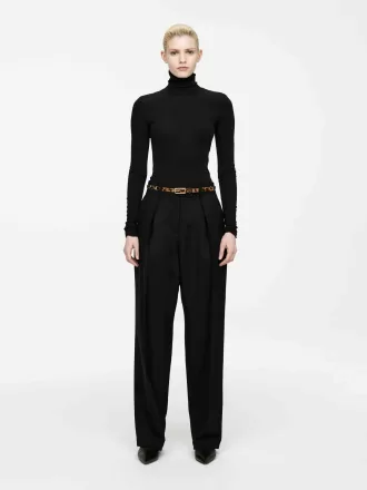 Maßgeschneiderte Hose mit hoher Taille