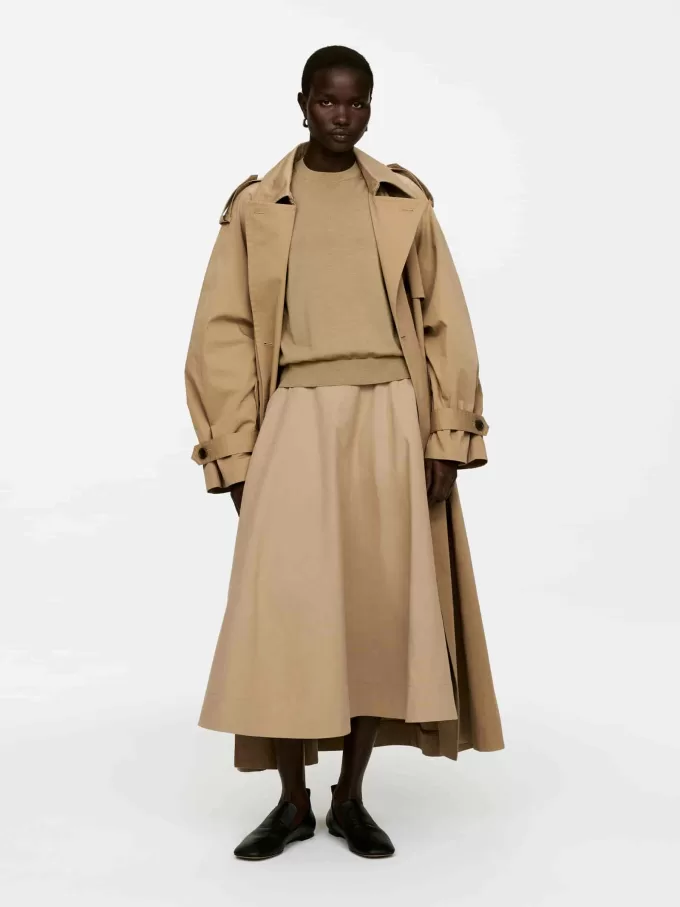 Maxirock aus Popeline Maxirock aus Popeline