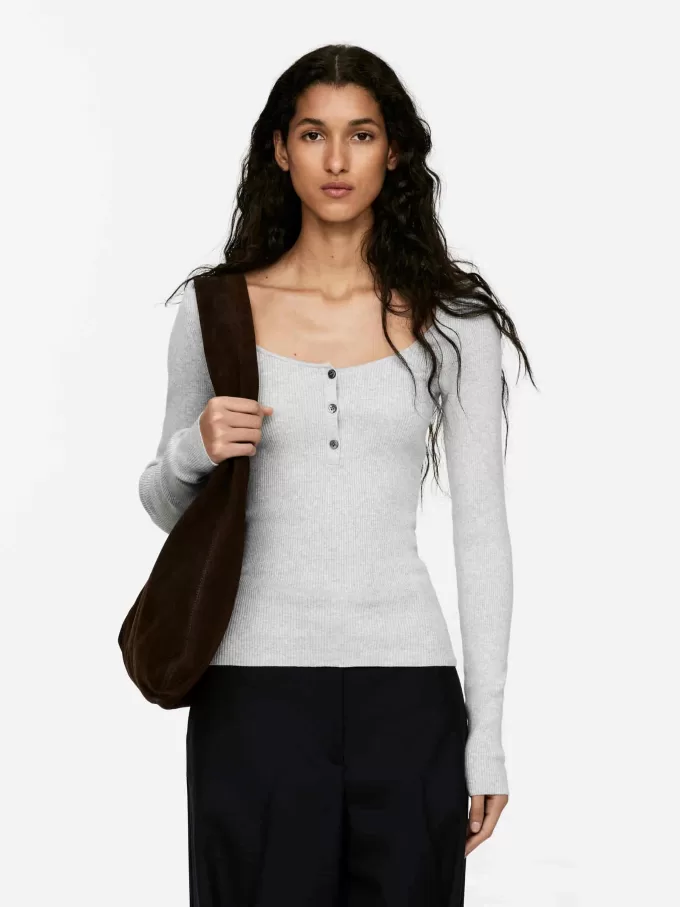 Oberteil mit Ballerina-Ausschnitt Oberteil mit Ballerina-Ausschnitt