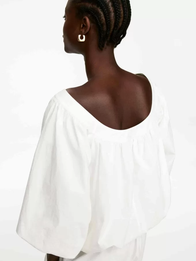 Oberteil mit Ballonsaum Oberteil mit Ballonsaum