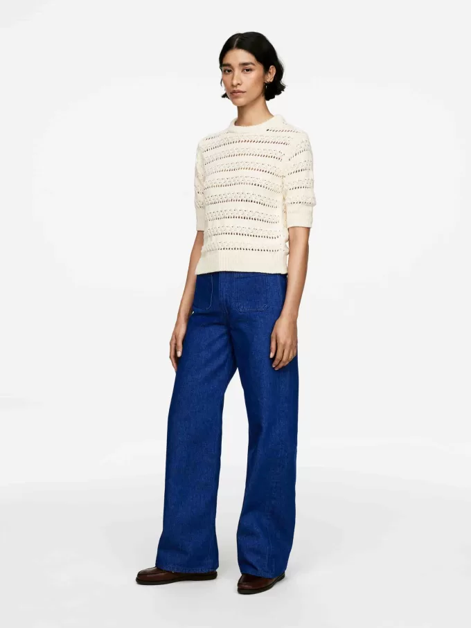 Offen gestricktes Oberteil