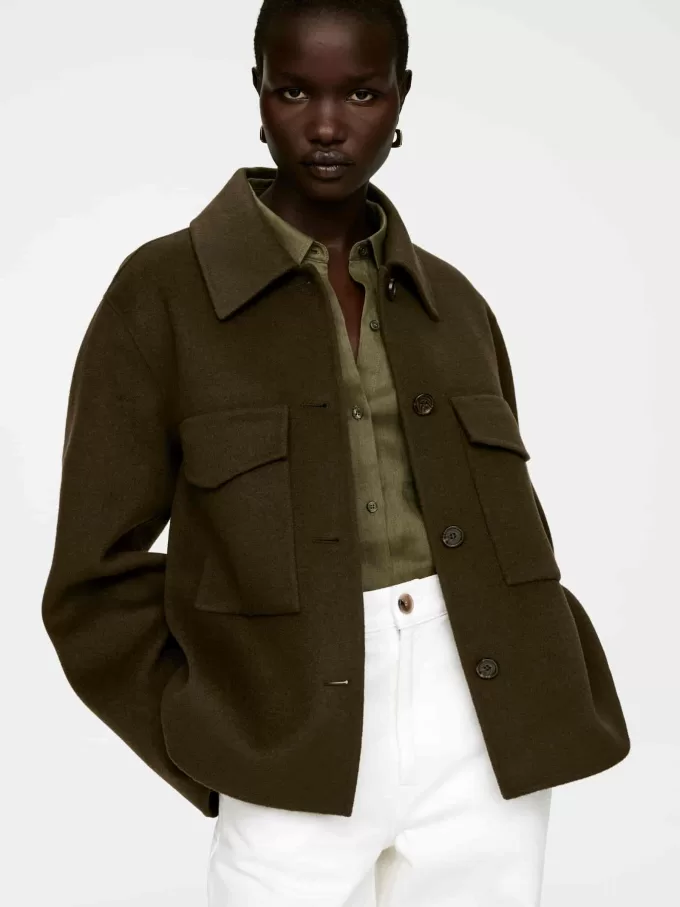 Overshirt aus Doubleface-Wolle