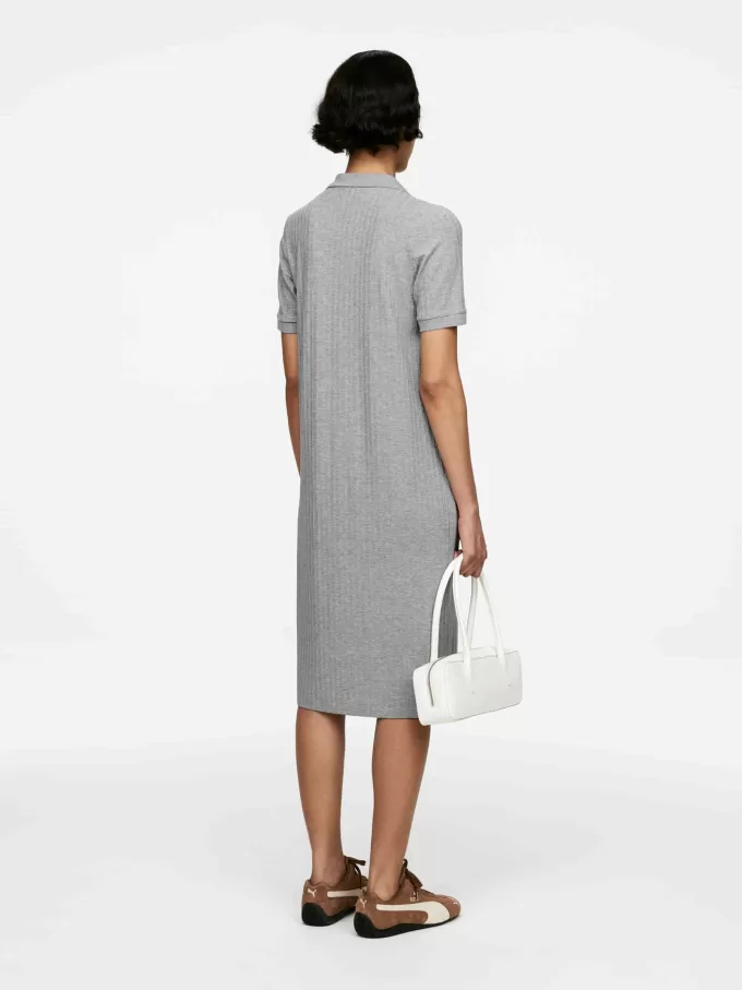 Polokleid aus Rippstrick Polokleid aus Rippstrick
