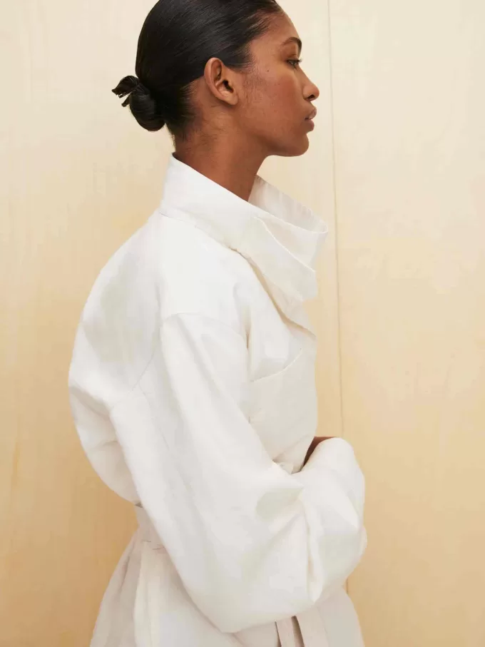 Pop-Over-Hemd aus Leinenmischung