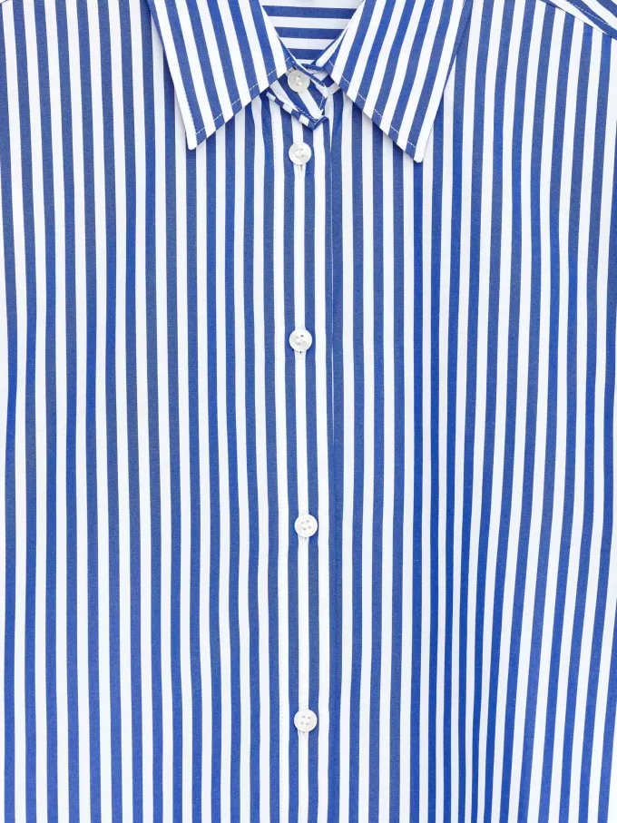 Popeline-Hemd mit entspannter Passform