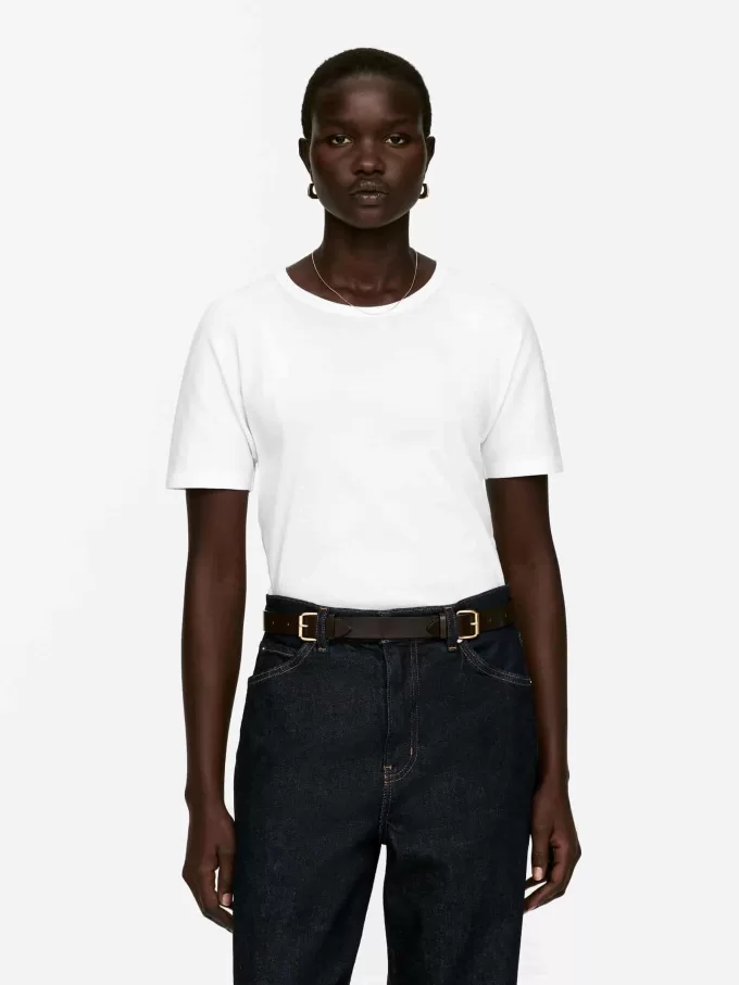 Schmales Ripp-T-Shirt Schmales Ripp-T-Shirt