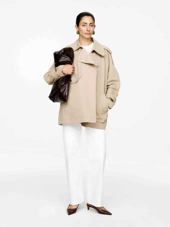 Slingback-Pumps aus Leder