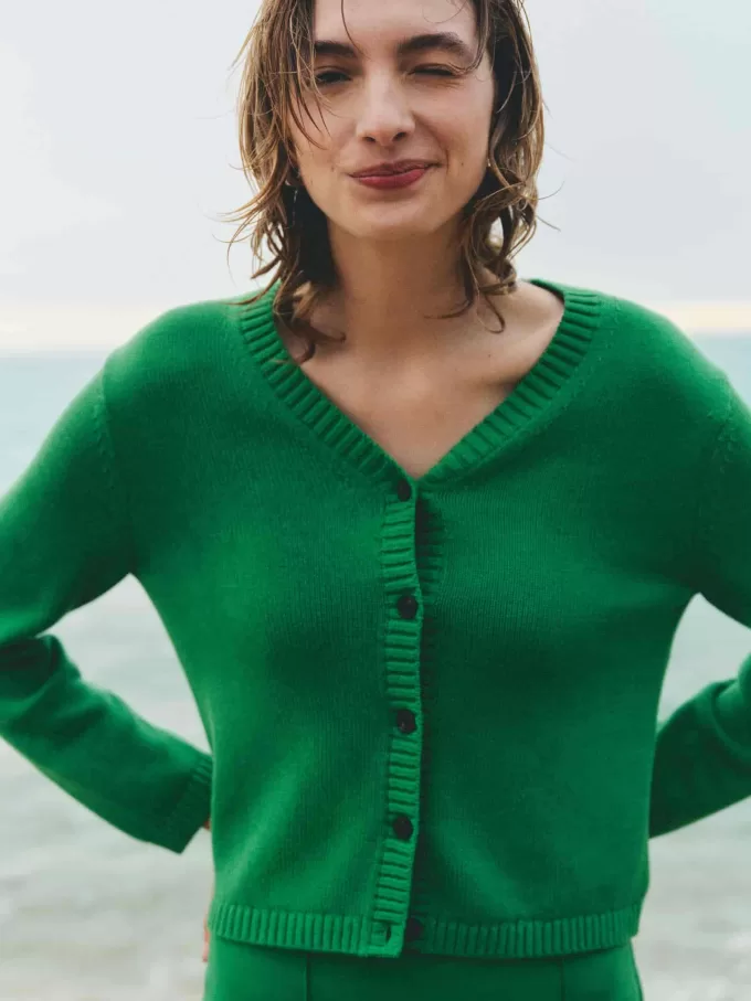 Strickjacke aus Baumwolle