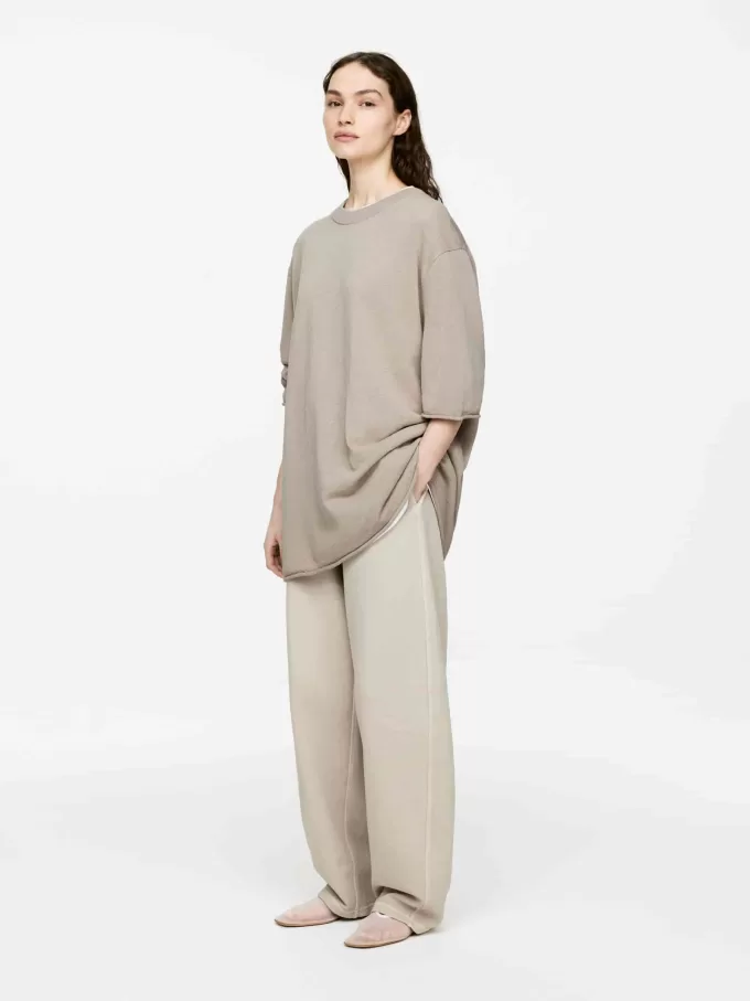 T-Shirt aus Leinen-Baumwoll-Mischung