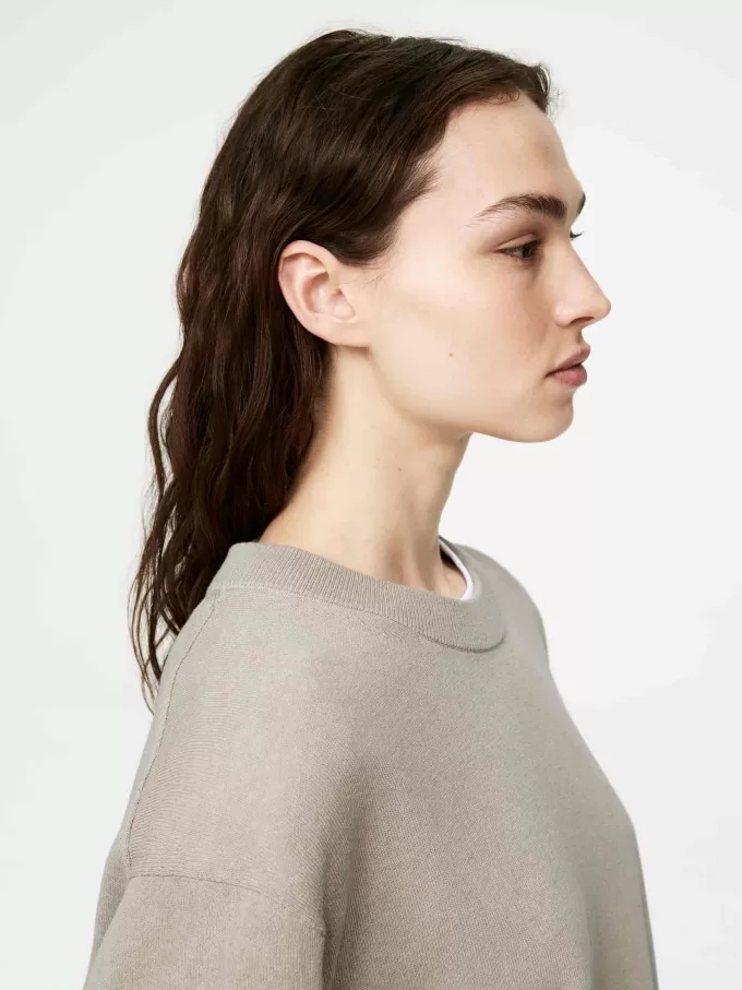 T-Shirt aus Leinen-Baumwoll-Mischung