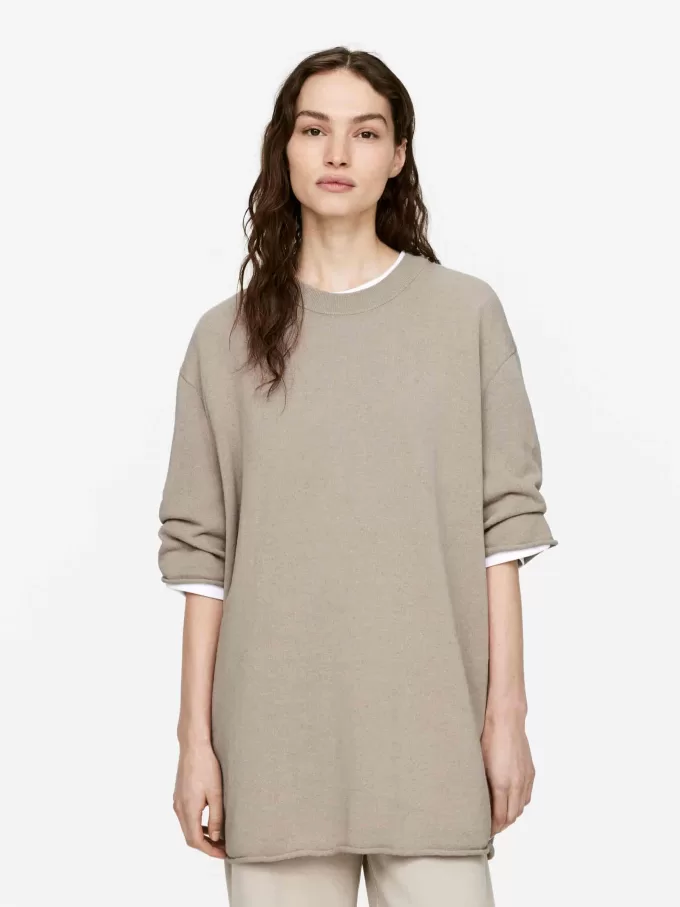 T-Shirt aus Leinen-Baumwoll-Mischung