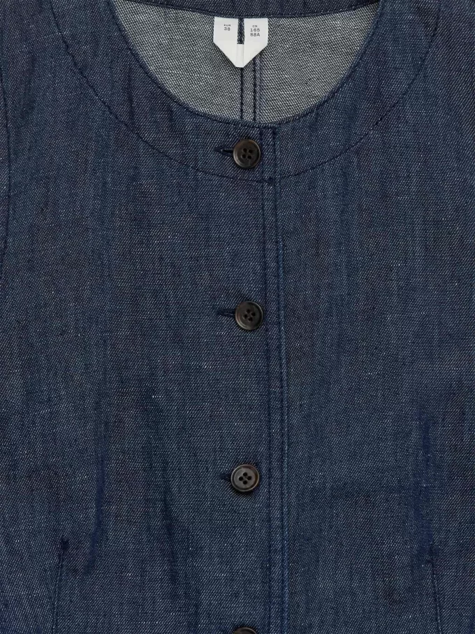 Taillierte Jeansweste