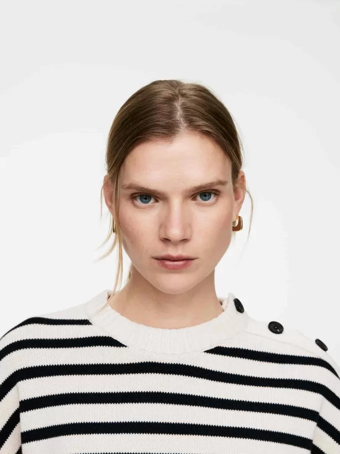 Übergroßer Baumwollpullover