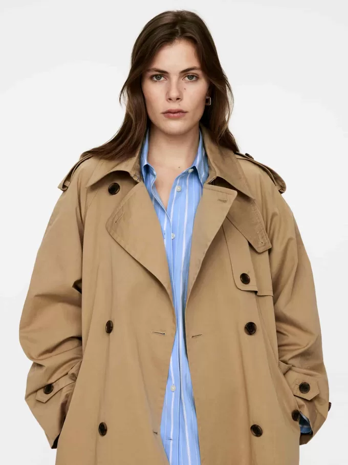 Übergroßes Baumwollhemd