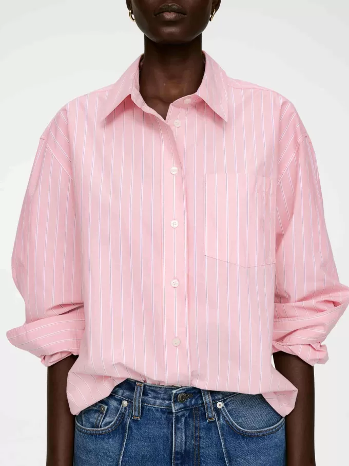 Übergroßes Baumwollhemd