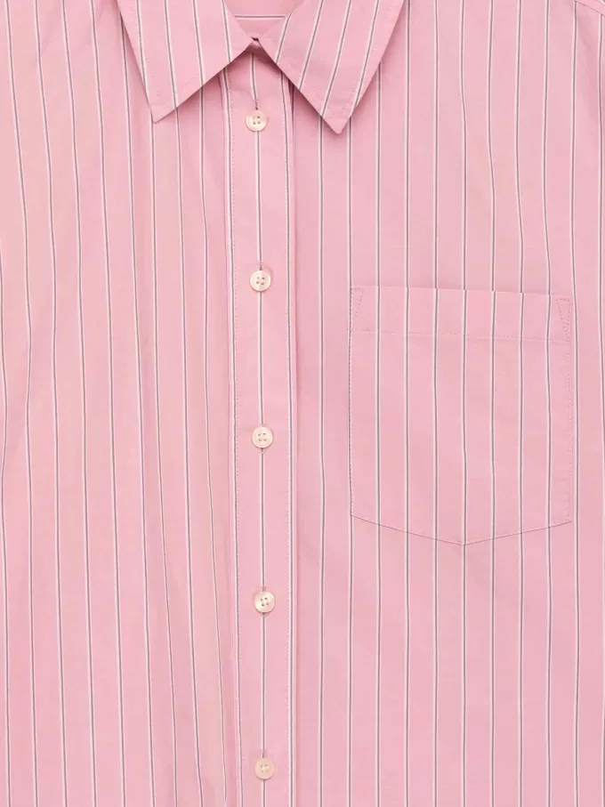 Übergroßes Baumwollhemd