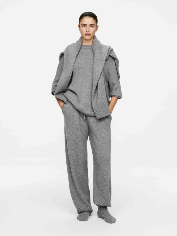 Übergroßes Kaschmir-T-Shirt Übergroßes Kaschmir-T-Shirt