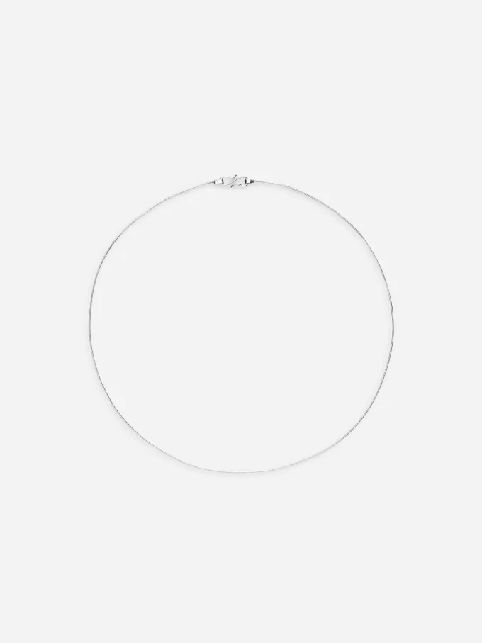 Versilberte Halskette