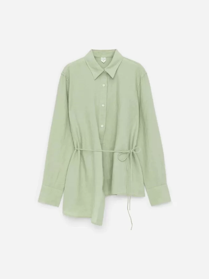 Wickelhemd aus Leinen Wickelhemd aus Leinen