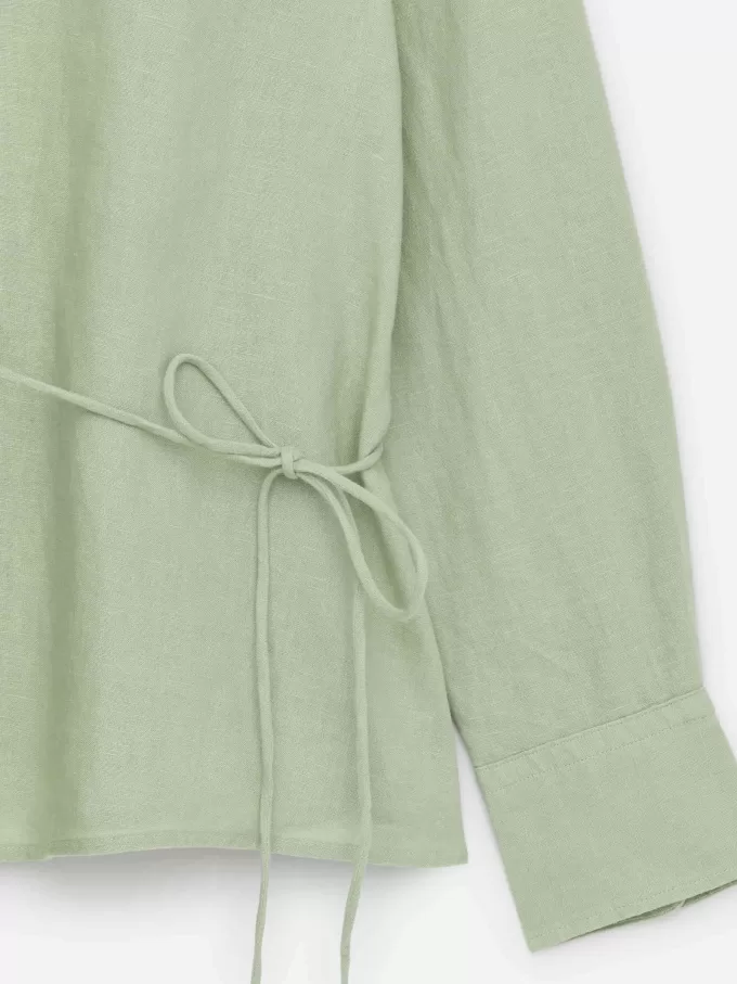 Wickelhemd aus Leinen Wickelhemd aus Leinen