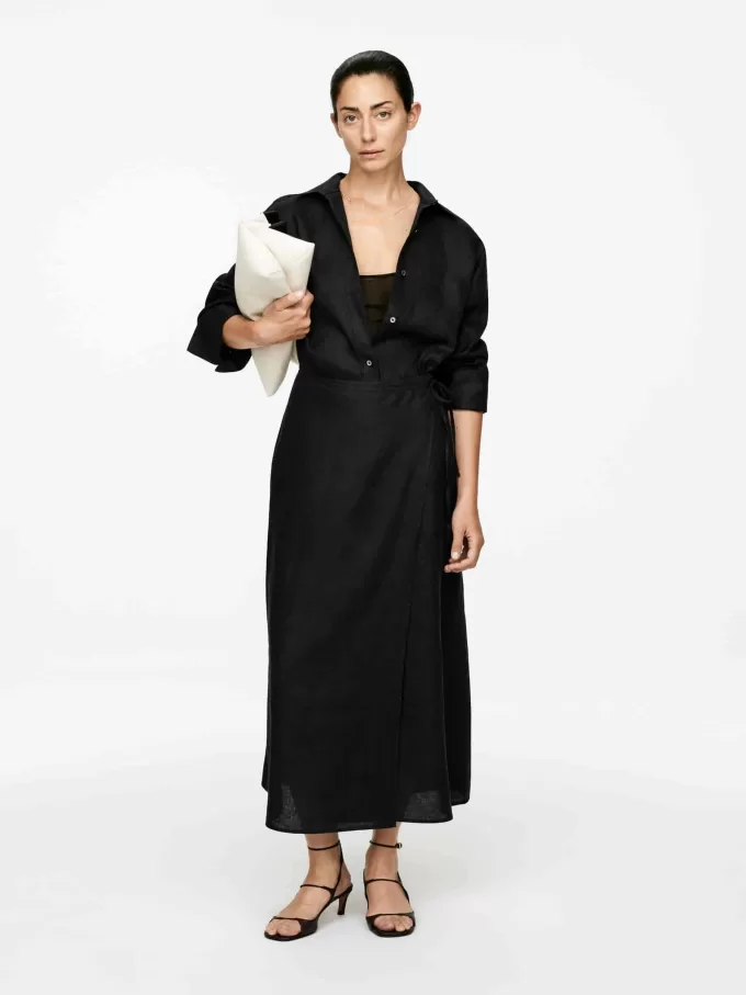 Wickelrock aus Leinen Wickelrock aus Leinen