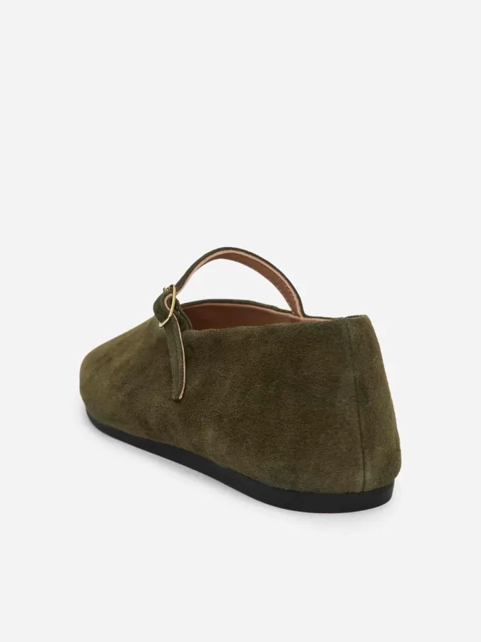 Wildleder-Mary-Jane-Flats