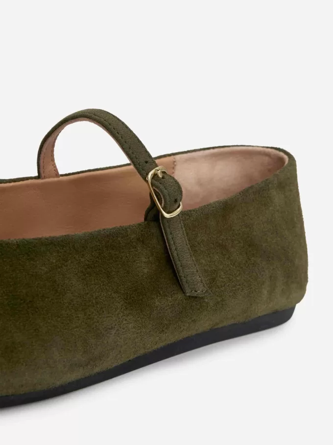 Wildleder-Mary-Jane-Flats