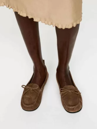 Wildleder-Mokassin-Loafer