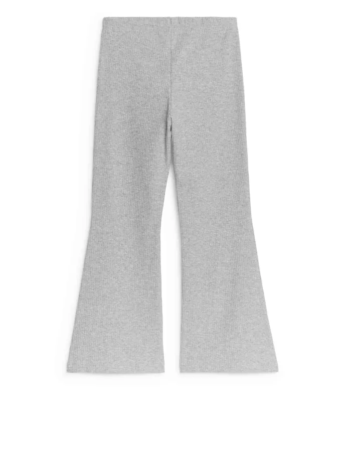 Ausgestellte Ripp-Leggings