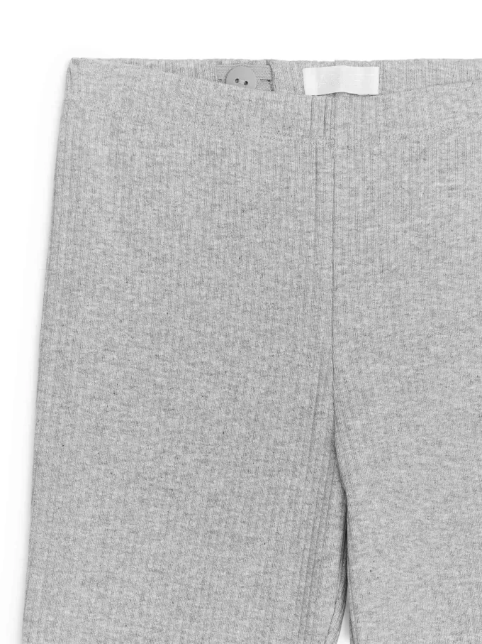 Ausgestellte Ripp-Leggings