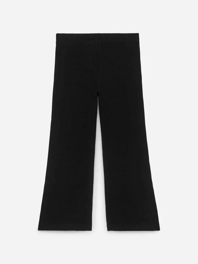 Ausgestellte Ripp-Leggings