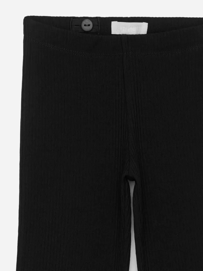 Ausgestellte Ripp-Leggings