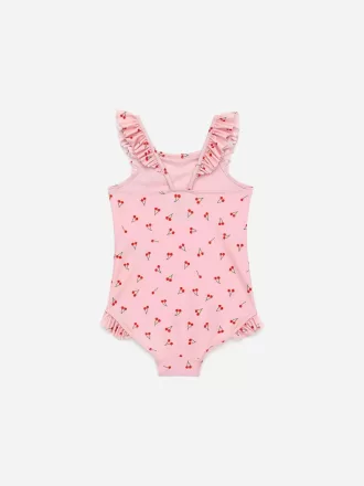 Badeanzug mit Rüschendetail