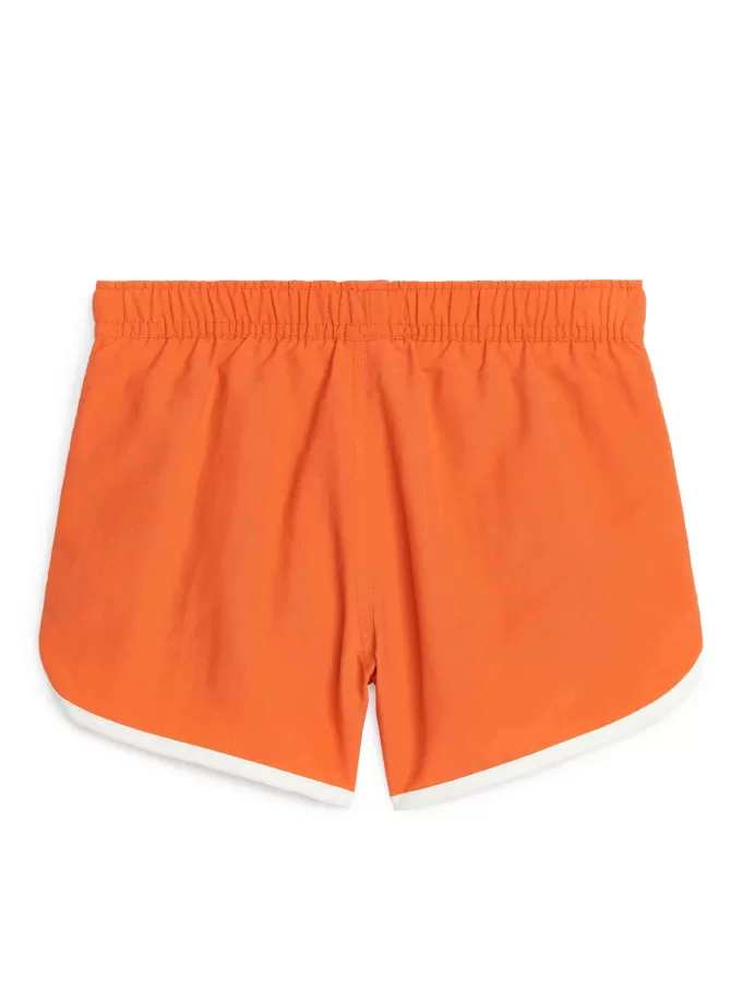 Badeshorts mit Kontrastbindung