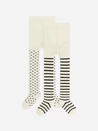 Baumwollstrumpfhosen, 2er-Set