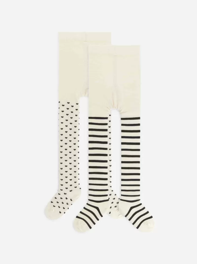 Baumwollstrumpfhosen, 2er-Set