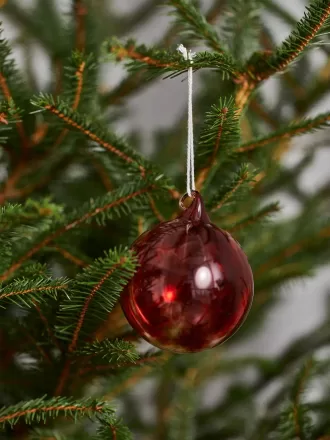 Bemalte Glaskugeln im 2er-Set