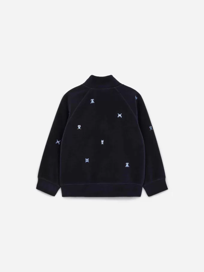 Bestickte Fleecejacke Bestickte Fleecejacke