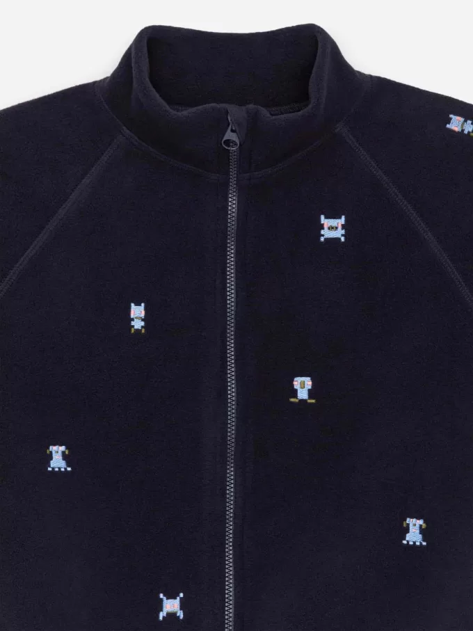 Bestickte Fleecejacke Bestickte Fleecejacke