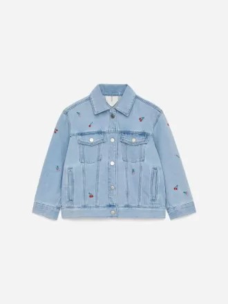 Bestickte Jeansjacke