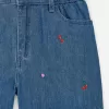 Bestickte Jeansshorts Bestickte Jeansshorts