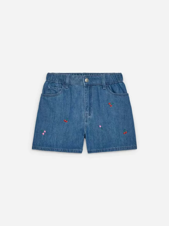 Bestickte Jeansshorts Bestickte Jeansshorts