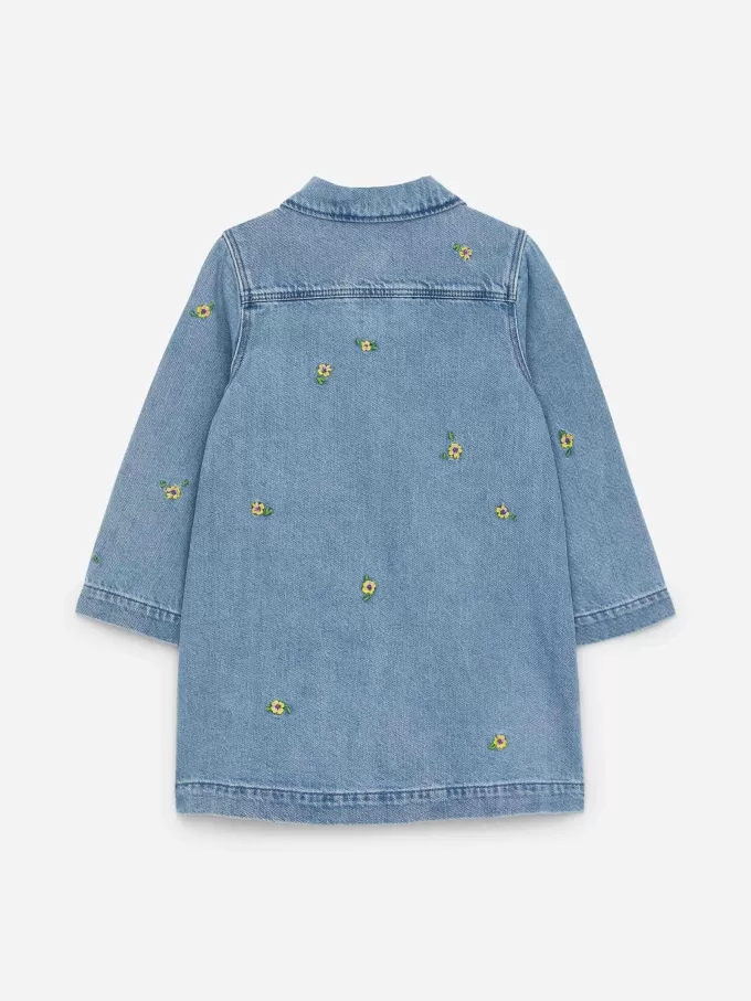 Besticktes Jeanskleid Besticktes Jeanskleid