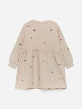 Besticktes Sweatshirt-Kleid