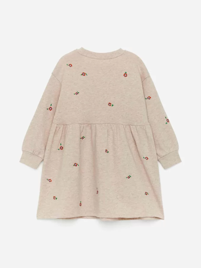 Besticktes Sweatshirt-Kleid